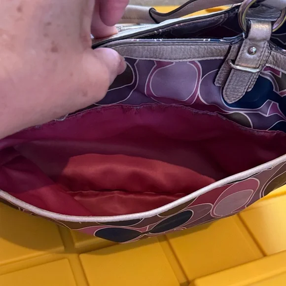 Coach Colorful Signature Tote Bag - Picture 7 of 16